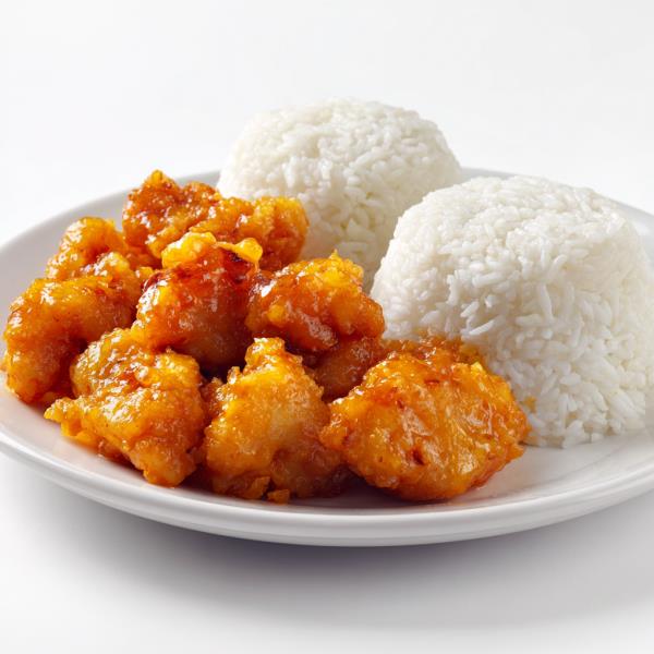 Crispy chicken glazed in sweet and tangy orange sauce. 30. Orange Chicken