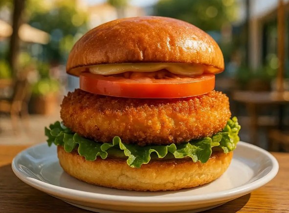 Salmon Katsu Burger