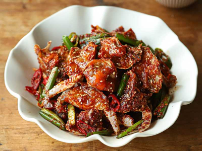 Spicy Marinated Crab