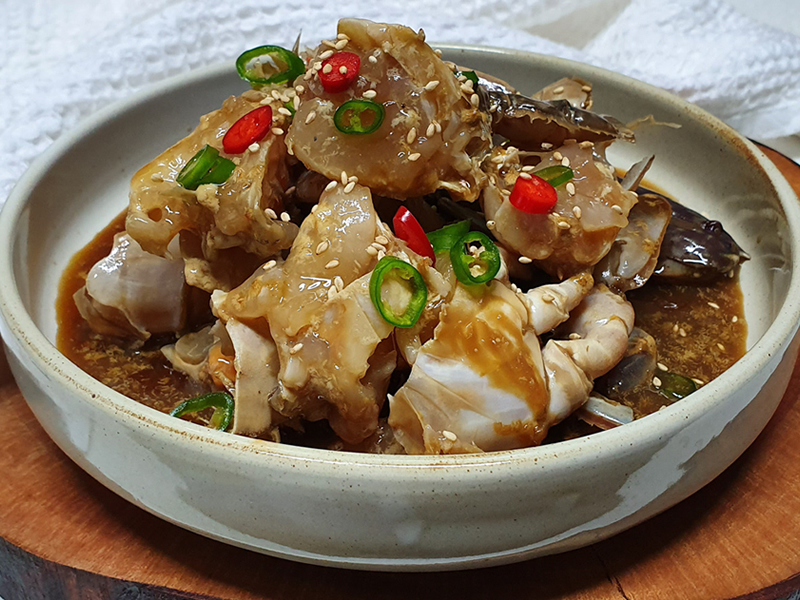 Not available for to-go Soy Marinated Crab