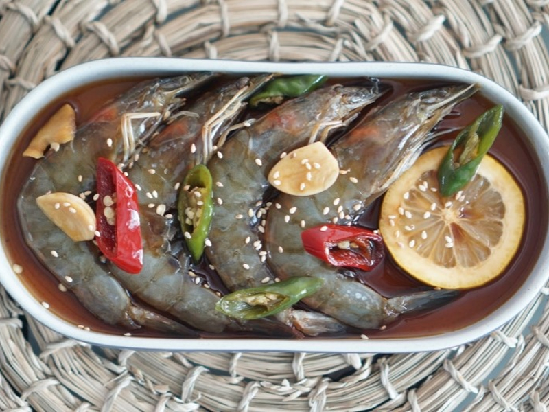 Not available for to-go. Soy Marinated Shrimp