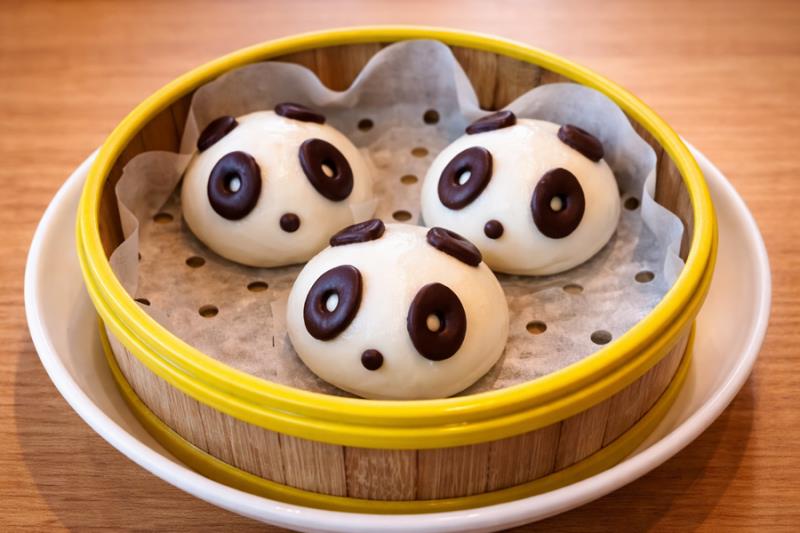 Panda Custard Buns (3)