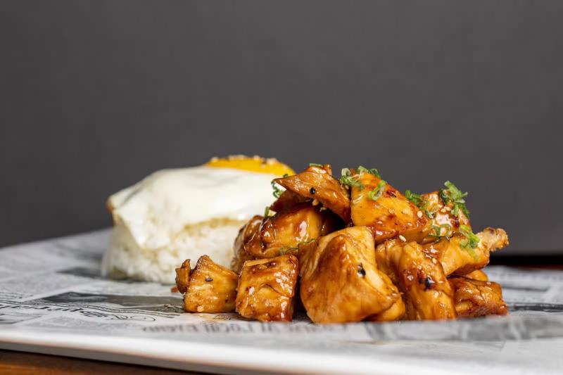 Fire Chicken Rice Plate