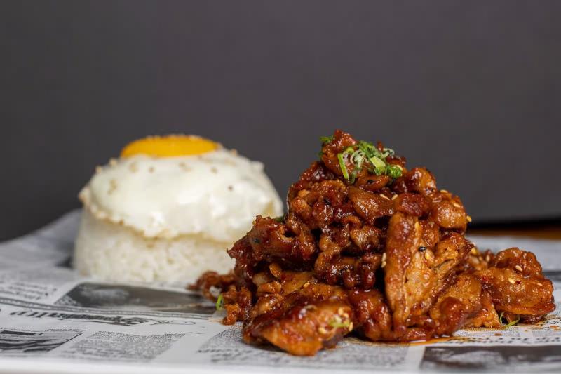 Fire Pork Rice Plate