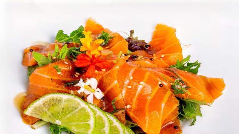 Jay's Smoked Salmon Carpaccio Sashimi
