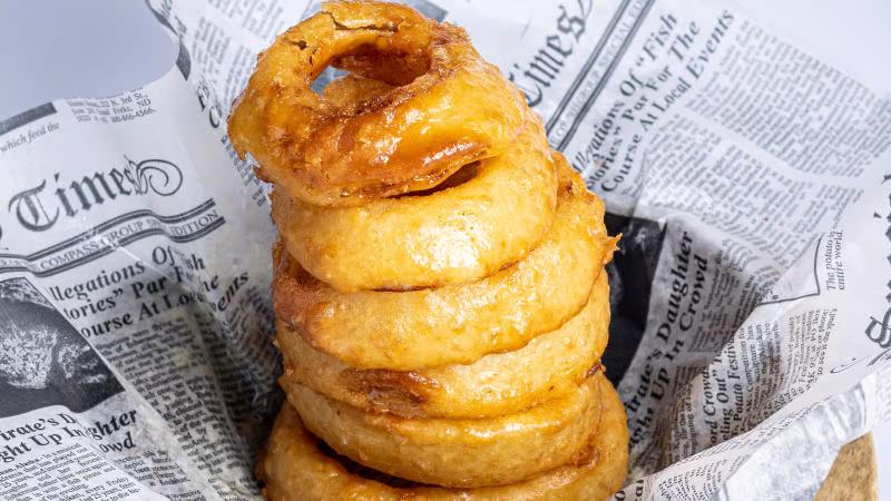Whiskey Battered Onion Rings