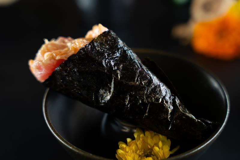 Assorted Fish, Gobo, Kaiware Poke Hand Roll