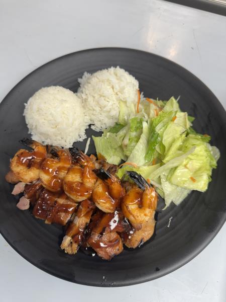 Chicken Teriyaki & Prawn Teriyaki
