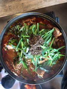 Pork Neck With Potatoes Spicy Hot Pot