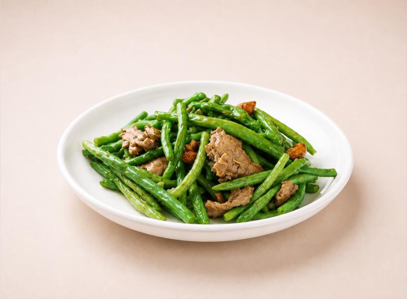Sauteed Garlic Green Bean W/ Beef