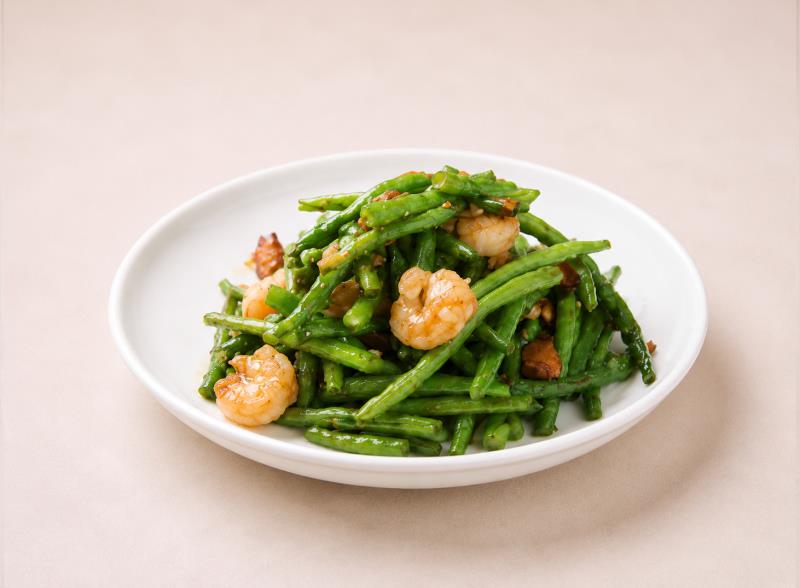 Sauteed Garlic Green Bean W/ Shrimp