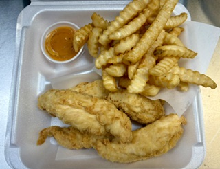 Chicken Tenders(5Pcs) W/ Fries & Drink