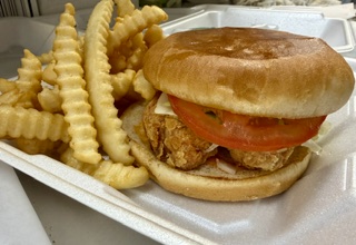 Burger(Chicken) W/ Fries & Drink