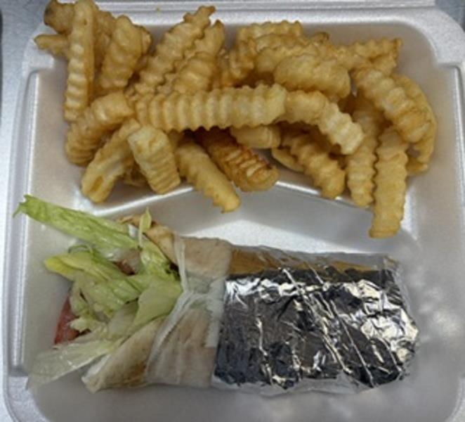 Gyro W/ Fries & Drink