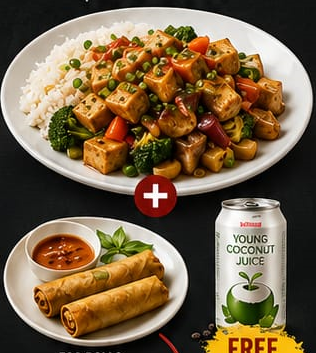 Tofu Vegetable Rice (Combo 3)