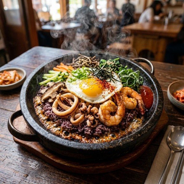 Seafood Bibimbap (Squid/shrimp)