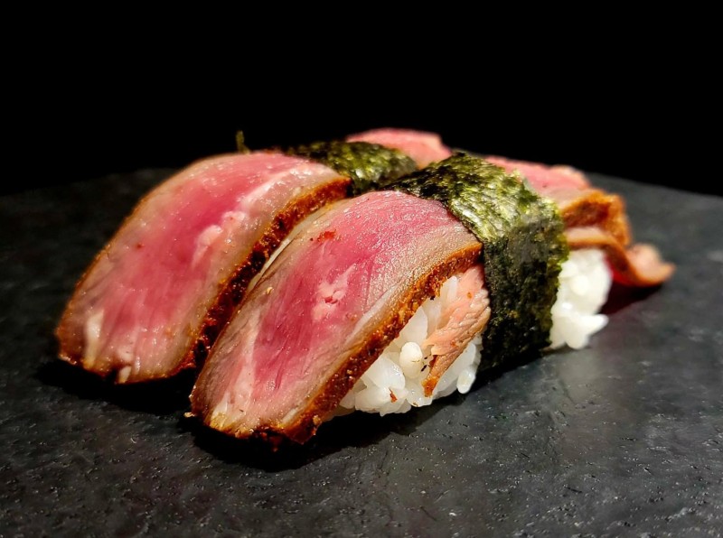 House Smoked Tenderloin Beef Sushi